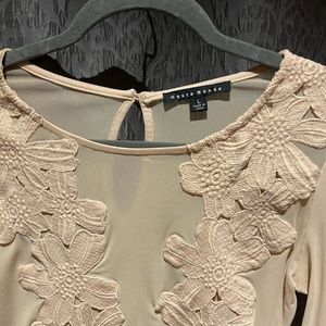 Shear floral bodysuit.